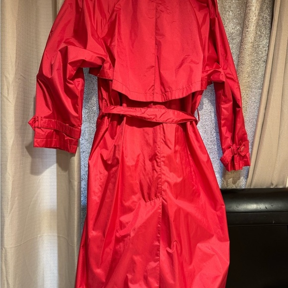 Vibrant Red Trench Coat - Picture 7 of 12